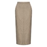 Pinko Stiliga Sandkjolar Beige, Dam