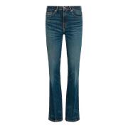 Tommy Hilfiger Hög Midja Bootcut Jeans Blue, Dam