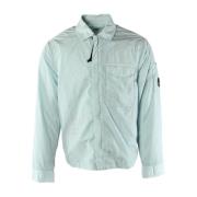 C.p. Company Blå Overshirt Chrome-r Stil Blue, Herr