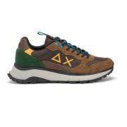 Sun68 Bruna Sneakers Fire and Camping Modell Brown, Herr