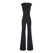 Aniye By Svart jumpsuit med vida ben Black, Dam