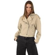 La Canadienne Beige Lam Couture Jacka Beige, Dam