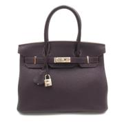 Hermès Vintage Pre-owned Laeder handvskor Purple, Dam