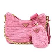 Prada Vintage Pre-owned Tyg prada-vskor Pink, Dam