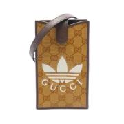 Gucci Vintage Pre-owned Laeder hem-och-kontorstillbehr Brown, Dam