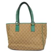 Gucci Vintage Pre-owned Canvas totevskor Beige, Dam