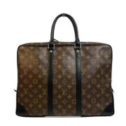 Louis Vuitton Vintage Pre-owned Canvas portfljer Brown, Herr