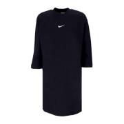 Nike Svart Fleece Sportkläder Klänning Phoenix Black, Dam