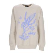 Obey Vintage Sand Crewneck Sweatshirt Kvinnor Beige, Herr