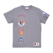 Mitchell & Ness NY Knicks T-tröja Grå Heather Gray, Herr