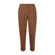 Peserico Bruna Byxor Aw24 Dammode Brown, Dam