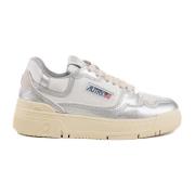 Autry Vita/silver Dam lädersneakers White, Dam