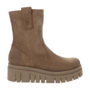 Nerogiardini Läder Ankelboots för Kvinnor Beige, Dam