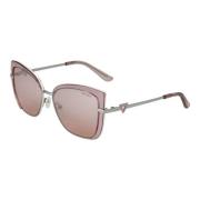 Guess Rosa Kvinnor Solglasögon Kvadratisk Spegel Pink, Unisex