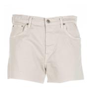 Replay Beige Butter Denim Shorts Beige, Dam