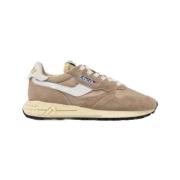 Autry Reelwind Low Wom - Vita Läder Sneakers Beige, Dam