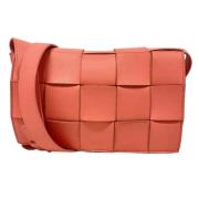 Bottega Veneta Vintage Pre-owned Laeder axelremsvskor Pink, Dam