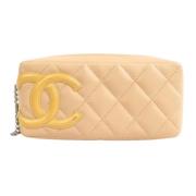 Chanel Vintage Pre-owned Laeder chanel-vskor Beige, Dam