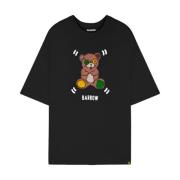 Barrow Svart Crew Neck T-shirt Print Black, Herr