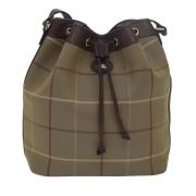 Burberry Vintage Pre-owned Canvas crossbodyvskor Green, Dam