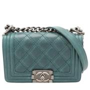 Chanel Vintage Pre-owned Laeder chanel-vskor Blue, Dam