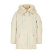 Jil Sander Oversize Dunjacka i Elfenben Gabardin White, Herr