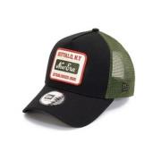 New Era Svart Script Patch Trucker Keps Black, Unisex