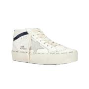 Golden Goose Lädersneakers med mocka finish White, Dam