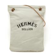 Hermès Vintage Pre-owned Canvas crossbodyvskor Brown, Dam