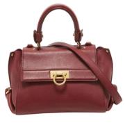 Salvatore Ferragamo Pre-owned Pre-owned Laeder handvskor Red, Dam