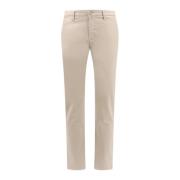 Jacob Cohën Slim Fit Bomullsblandad Byxa Beige, Herr