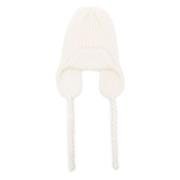 Forte Forte Mohair Trapper Hat White, Dam