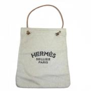 Hermès Vintage Pre-owned Tyg axelremsvskor Beige, Dam