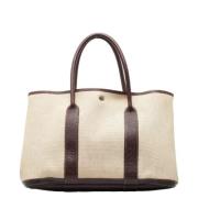 Hermès Vintage Pre-owned Canvas handvskor Beige, Dam