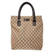 Gucci Vintage Pre-owned Canvas totevskor Beige, Dam