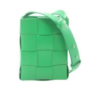 Bottega Veneta Vintage Pre-owned Laeder axelremsvskor Green, Dam