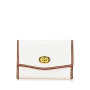 Gucci Vintage Pre-owned Laeder nyckelhllare White, Dam