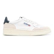 Autry Vit lädersneaker med beige mocka accenter White, Herr