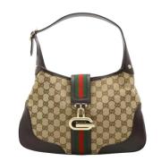 Gucci Vintage Pre-owned Canvas gucci-vskor Beige, Dam