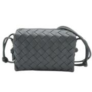 Bottega Veneta Vintage Pre-owned Laeder axelremsvskor Gray, Dam