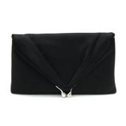 Tiffany & Co. Pre-owned Pre-owned Satin kuvertvskor Black, Dam