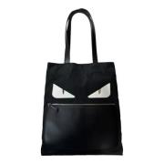 Fendi Vintage Pre-owned Nylon totevskor Black, Dam