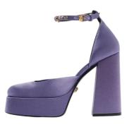 Versace Pre-owned Pre-owned Satin klackskor Purple, Dam