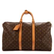 Louis Vuitton Vintage Pre-owned Belagd canvas handvskor Brown, Dam