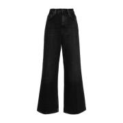 Acne Studios Bekväma Jeans Black, Dam