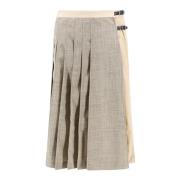 Durazzi Milano Midi Skirts Gray, Dam