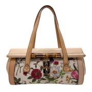 Gucci Vintage Pre-owned Canvas gucci-vskor Beige, Dam