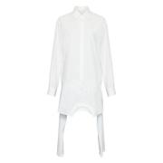 MM6 Maison Margiela Poplin Skjortklänning White, Dam