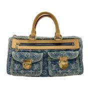 Louis Vuitton Vintage Pre-owned Tyg louis-vuitton-vskor Blue, Dam