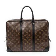 Louis Vuitton Vintage Pre-owned Canvas handvskor Brown, Dam